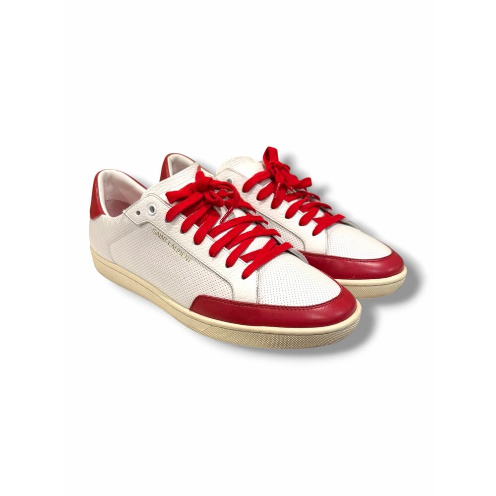 Saint Laurent Court Classic SL/10 Sneakers “White/Red” | Size 41(8US)